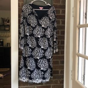 Lilly Pulitzer seaside coral print navy